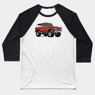 Bronco Cartoon Baseball T-Shirt